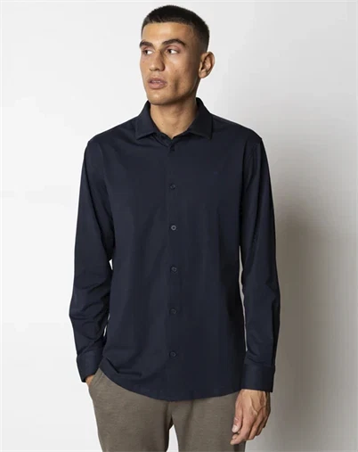 Clean Cut Copenhagen - Clean Formal Stretch Skjorte - Navy